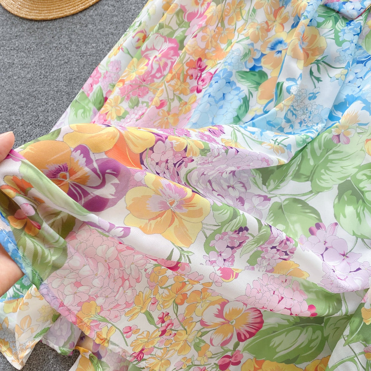 Fairy Ruffled Floral Halter Dress