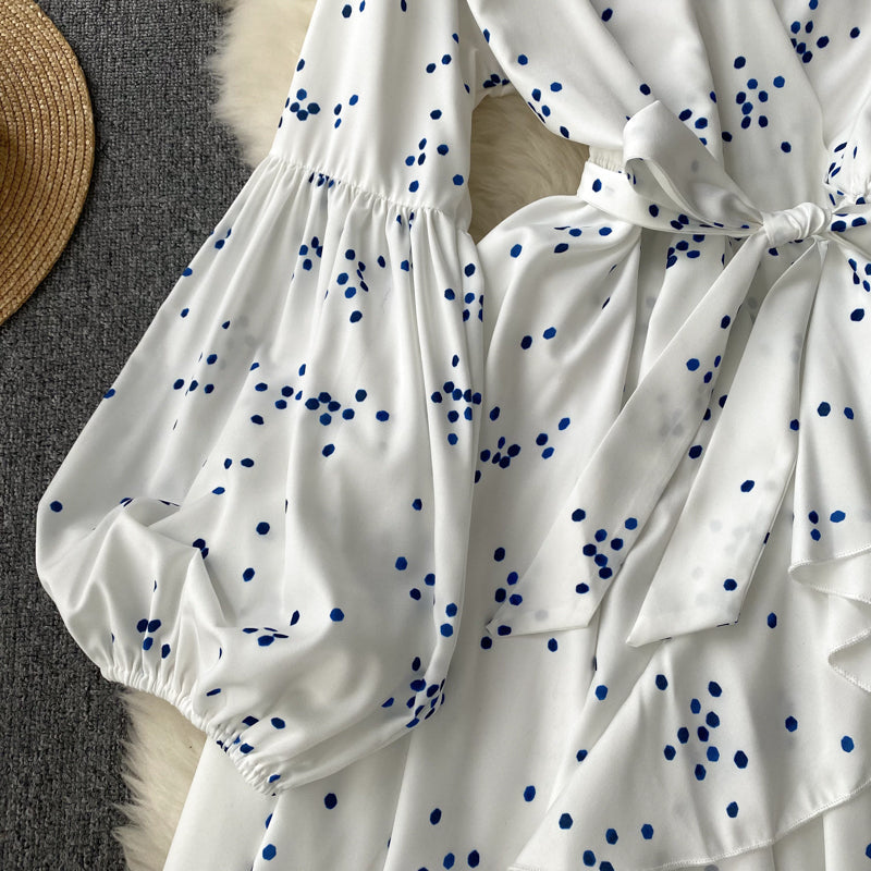 Fairy V-neck Floral Printed Dress
