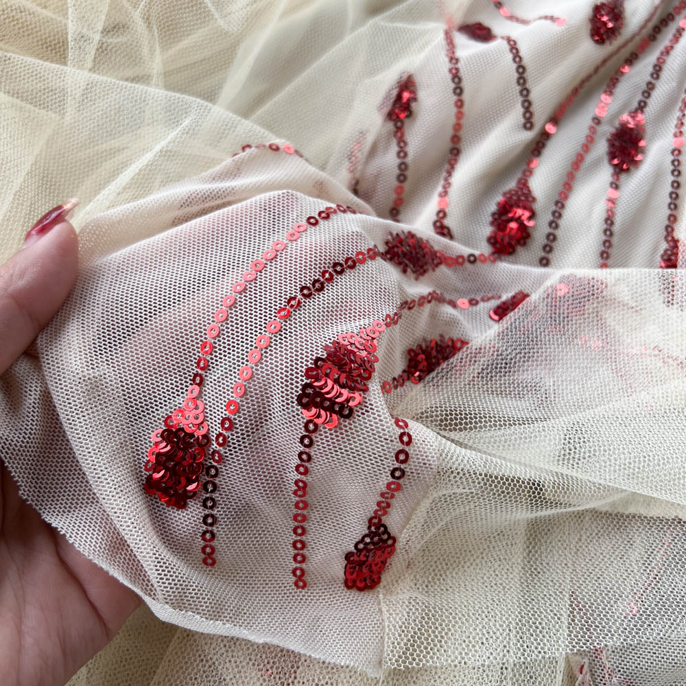 High-end Patchwork Sequin Fishtail Dress