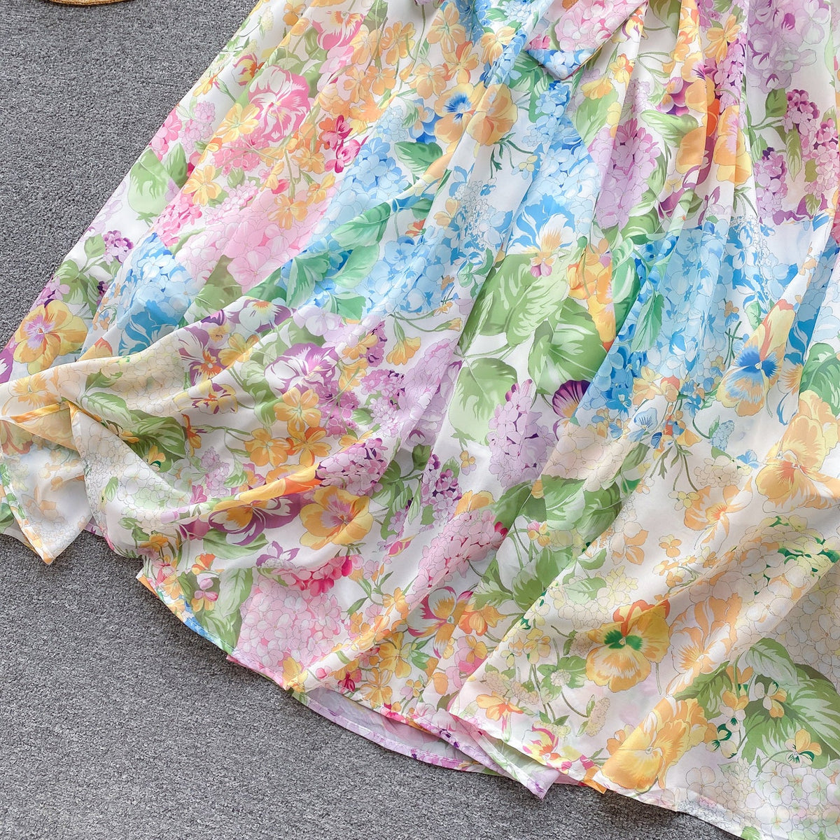 Fairy Ruffled Floral Halter Dress