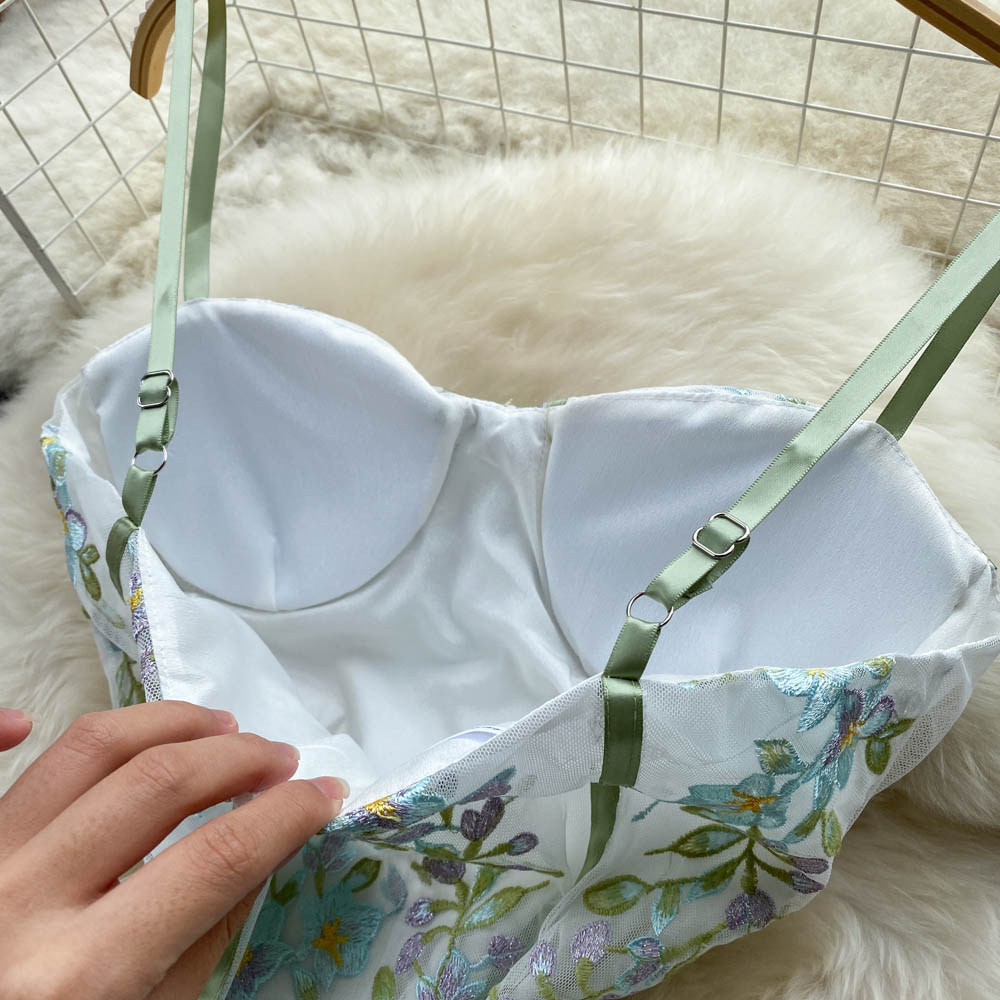 Baskılı Tube Top Peri Halter Elbise