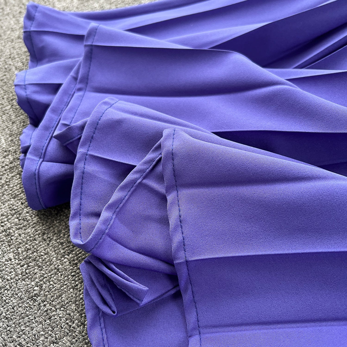 Niche Hollowed Pleated Halter Dress