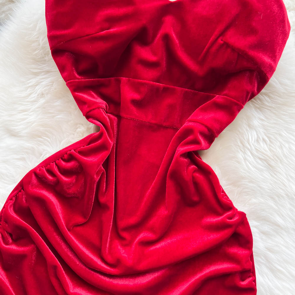 Elegant Strapless Slim Fit Dress