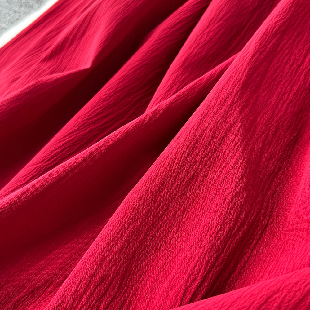 Vintage Square Collar Pleated Dress