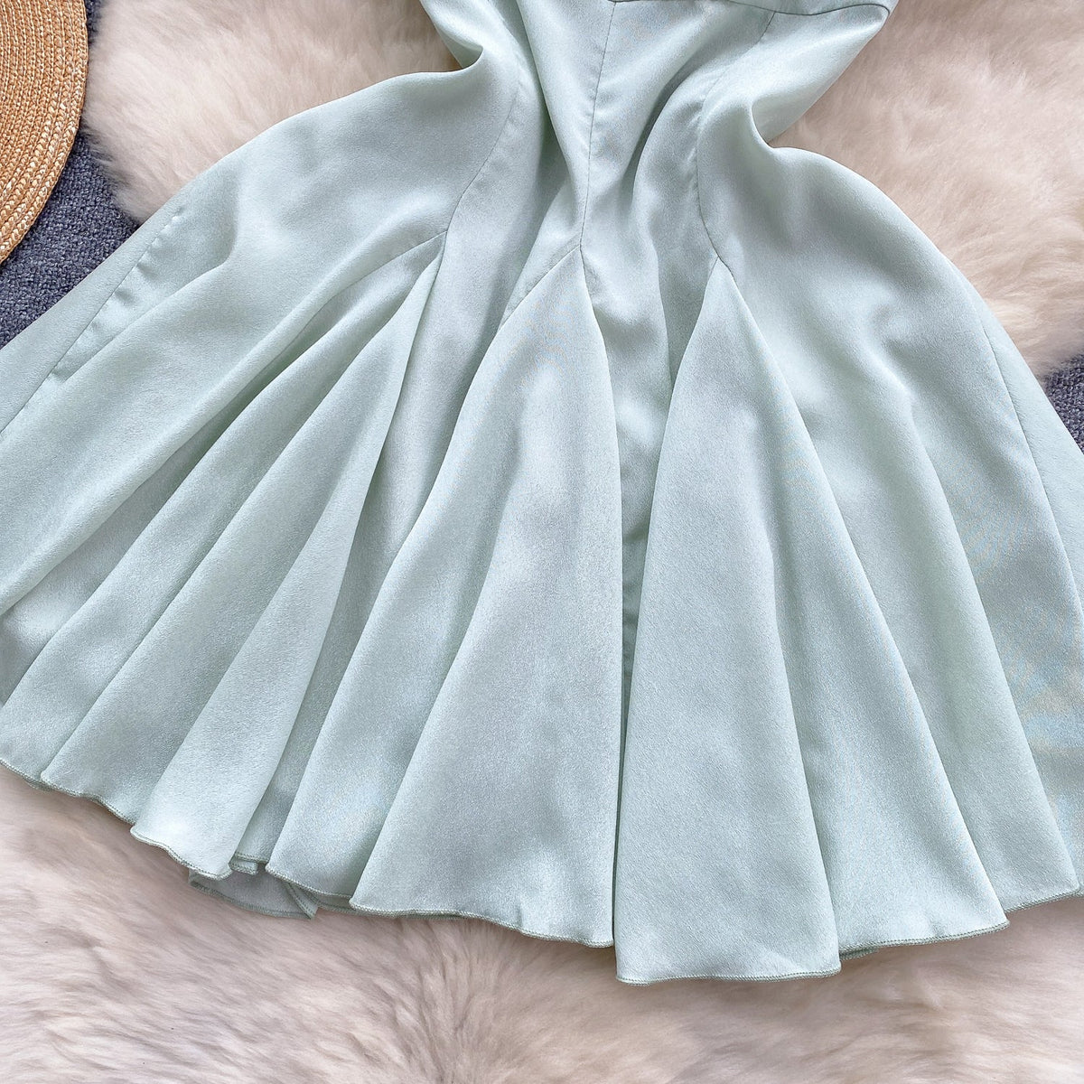 Fairy Sleeveless Mesh Patchwork Halter Dress