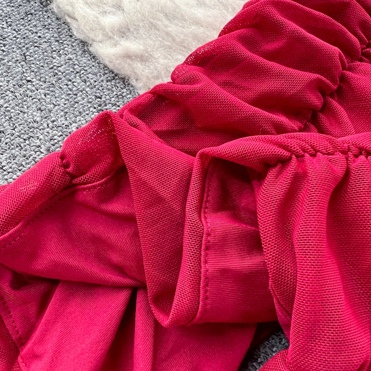 Solid Color Pleated Slip Dress