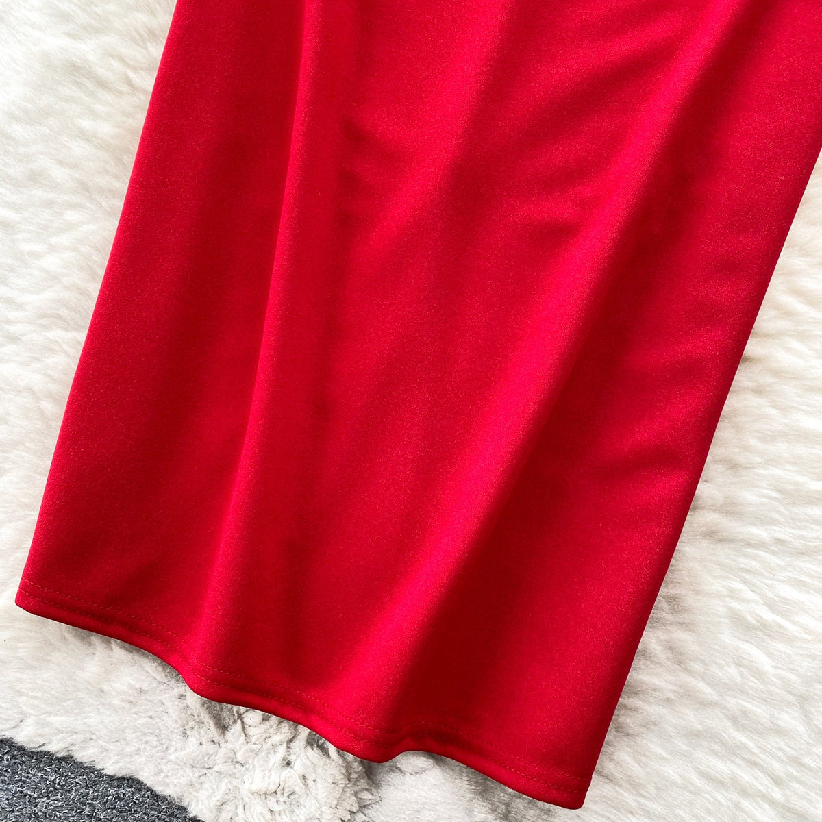 Beaded Mesh Patchwork Slim-fit Dress