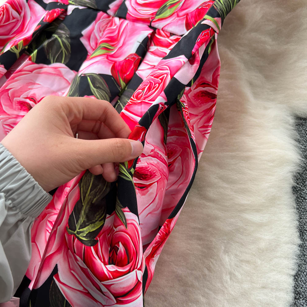 Crew Neck Floral Sleeveless Dress
