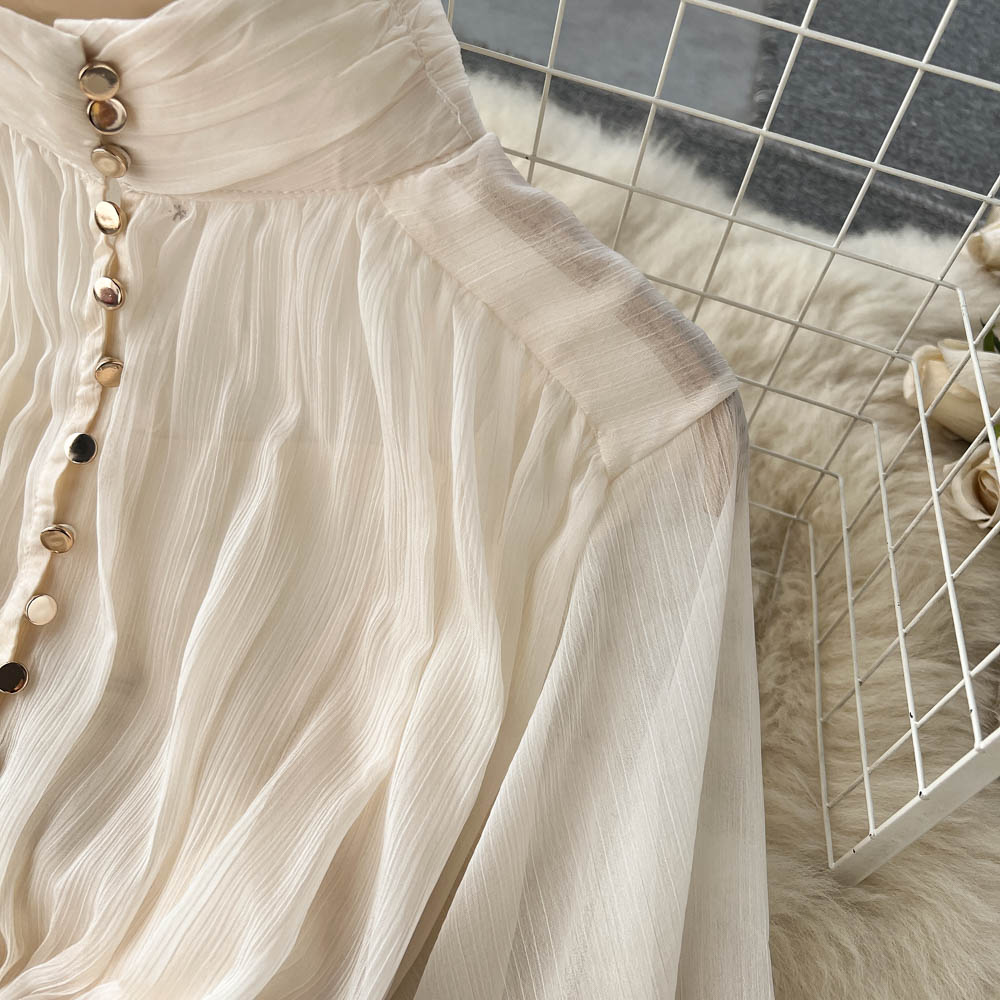 French Style Ruffle Fairy Puff Dress