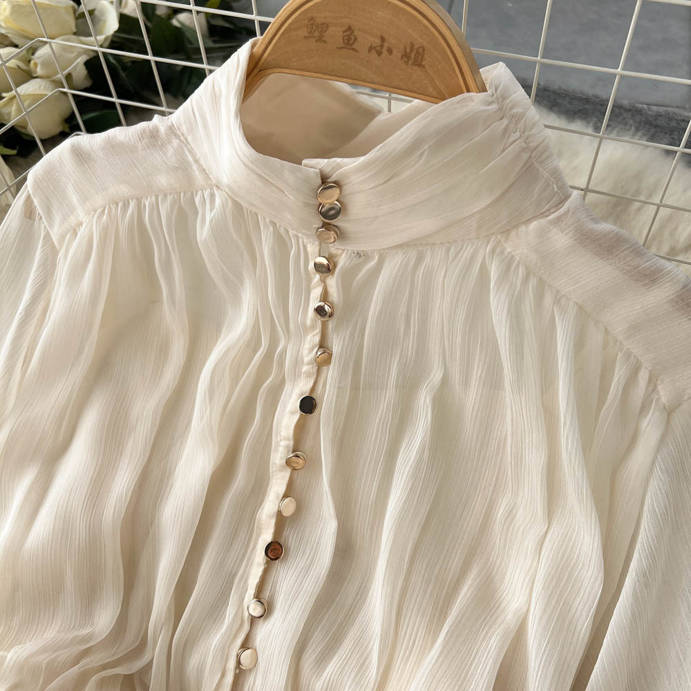 French Style Ruffle Fairy Puff Dress