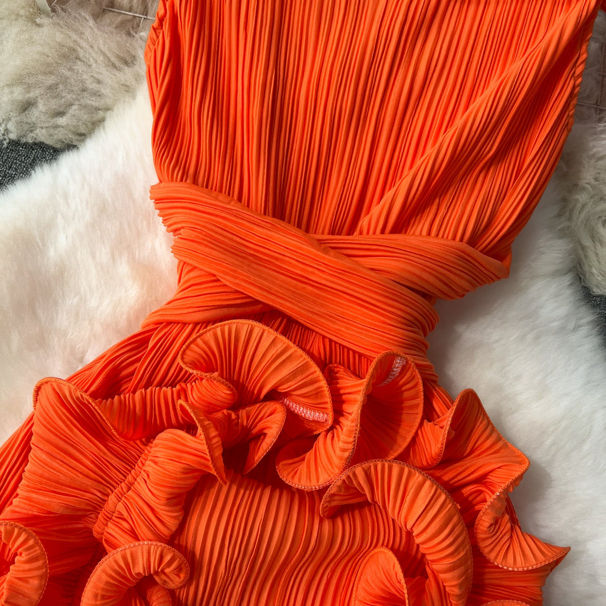 Niche 3d Ruffled Party Dress