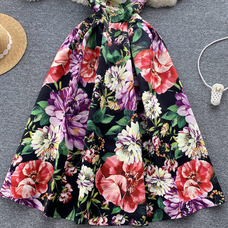 Ethnic Style Sleeveless Printed Dress