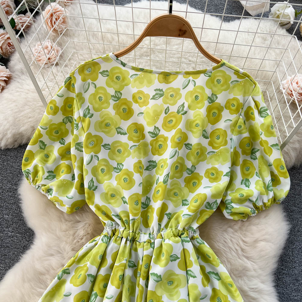 Mori Floral Chiffon A-line Dress