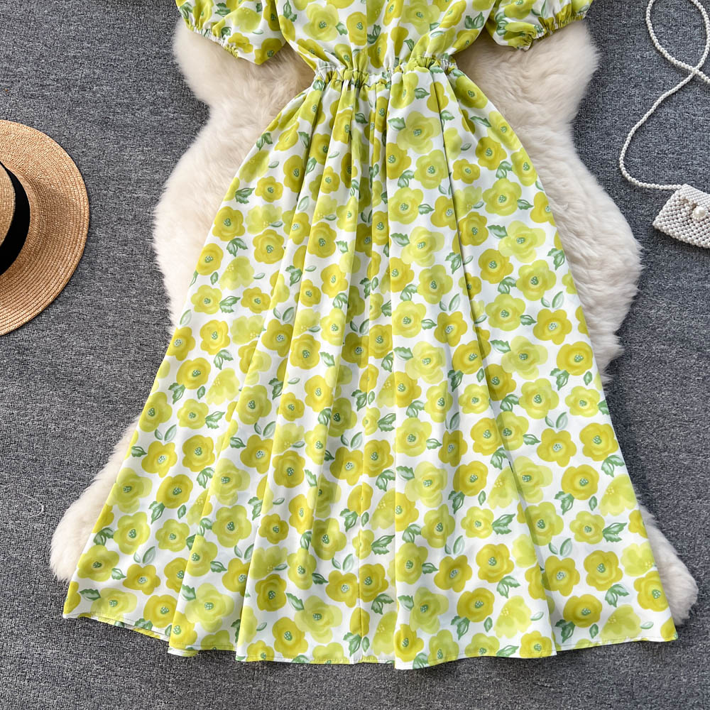 Mori Floral Chiffon A-line Dress