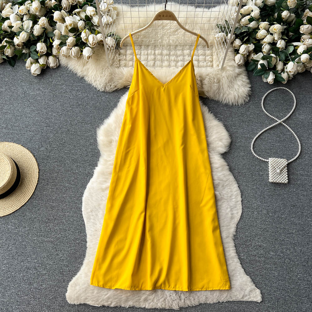 Irregular Design Tie-dye Chiffon Dress