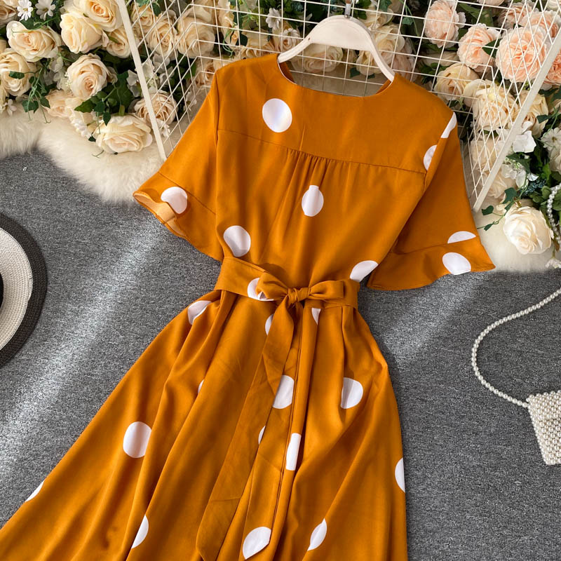 Strappy Tie Waist Vintage Dress