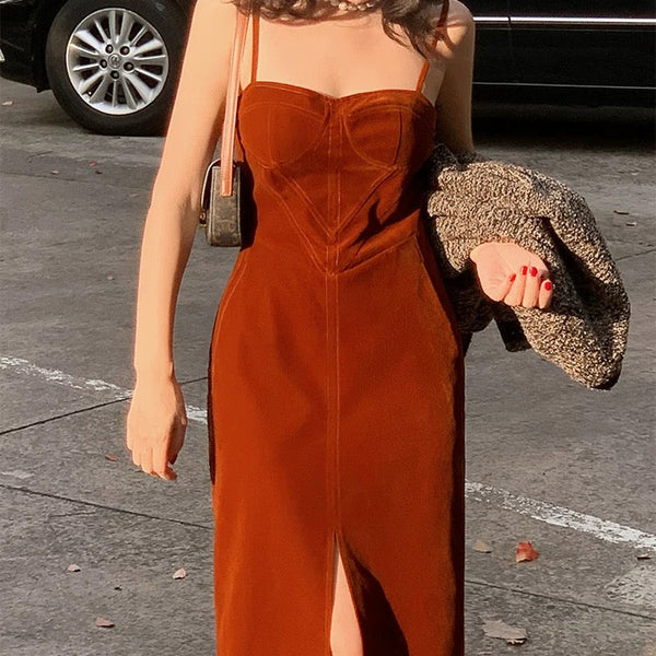 Backless Slimming Hip-wrapping Dress