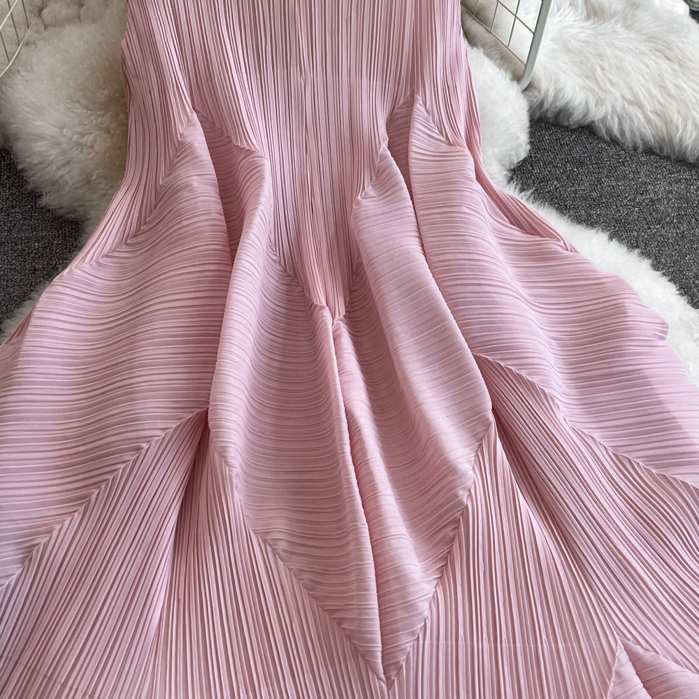Irregular Design Bunchy Ruffled Dress