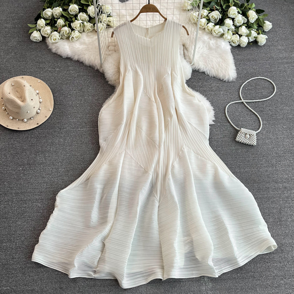 Irregular Design Bunchy Ruffled Dress