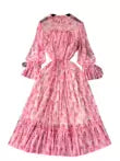 Elegant Sequined Floral Chiffon Dress