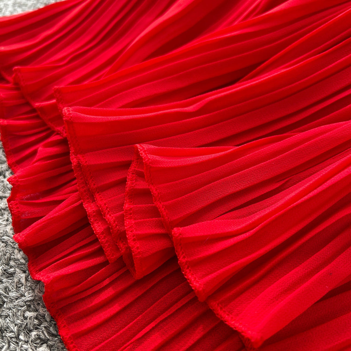 Ethnic Style Beaded Pleated Dress