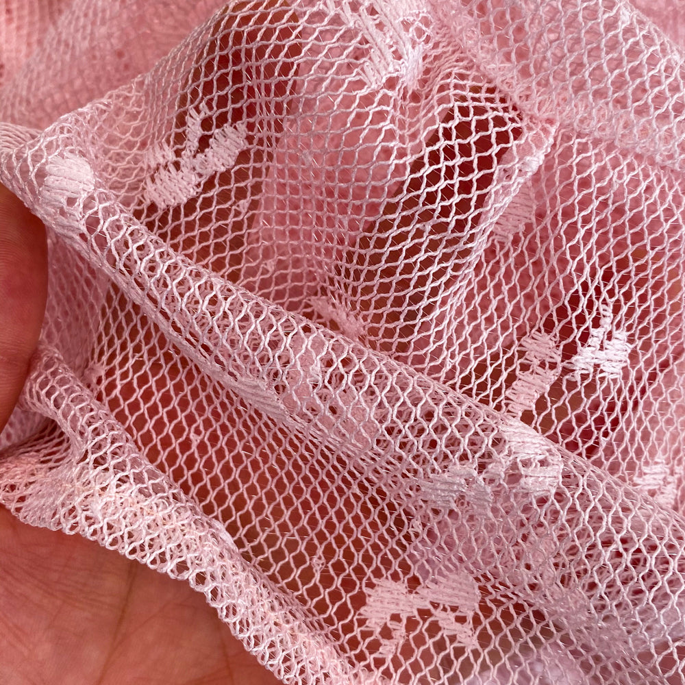Mori Pink Mesh A-line Dress