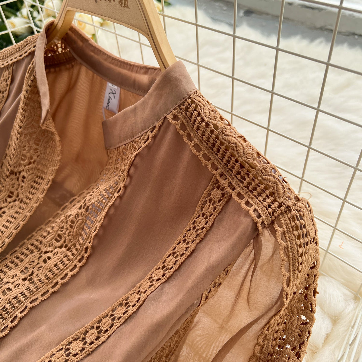 Courtly Elegant Lace Patchwork Dress