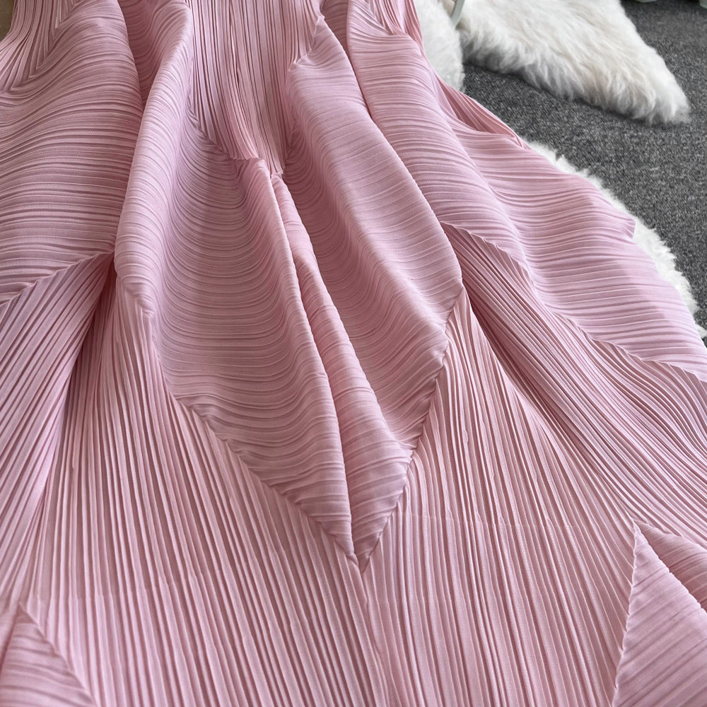 Irregular Design Bunchy Ruffled Dress