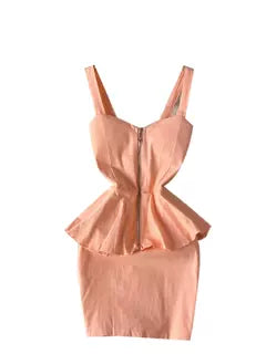 Sexy Zipped Patchwork Slip Dress