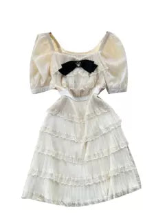 Sweetie Patchwork Layered Lace Cake Dress