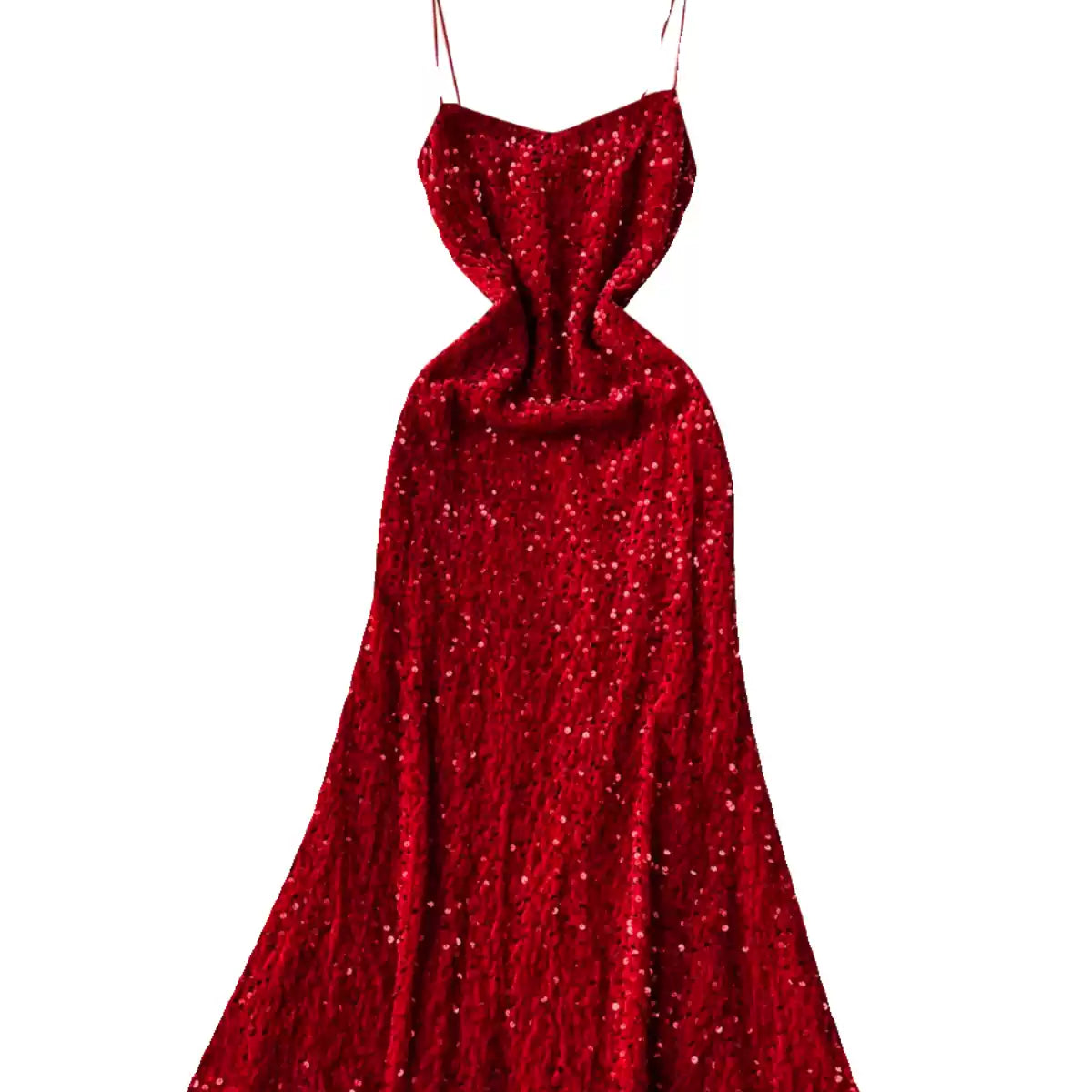 Party Sequined Fishtail Slip Dress