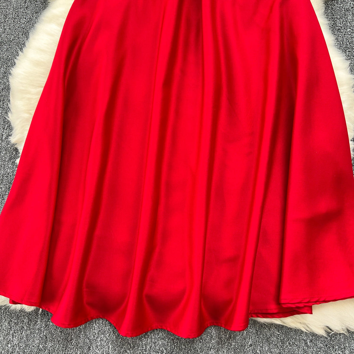 V-neck Sleeveless OL Dress