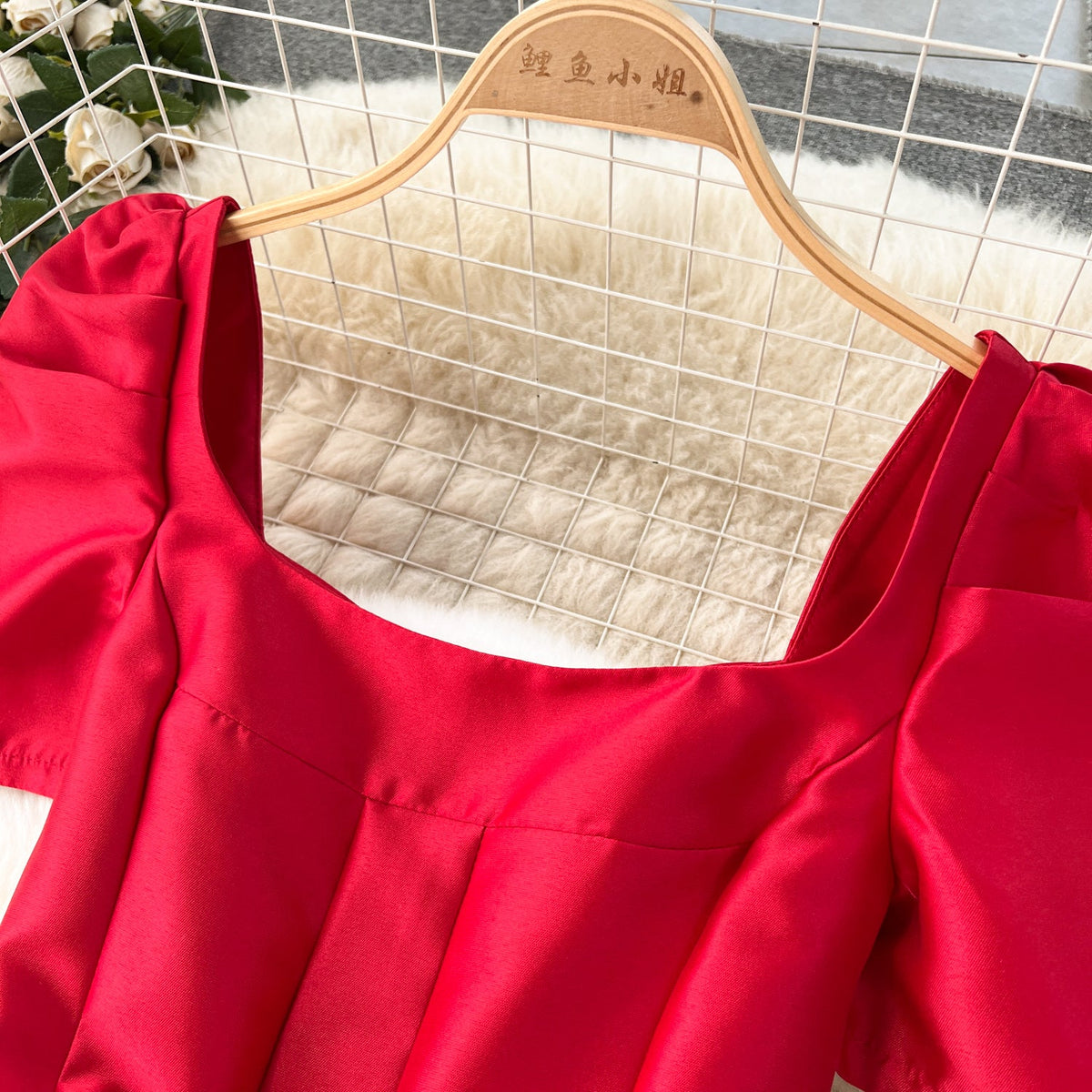 French Style A-line Ruffled Dress