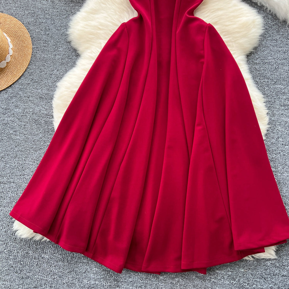 Vintage Square Neckline Slip Dress