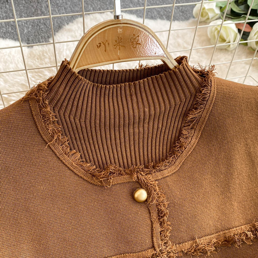 Woolen Vest&Sweater Dress Vintage 2Pcs