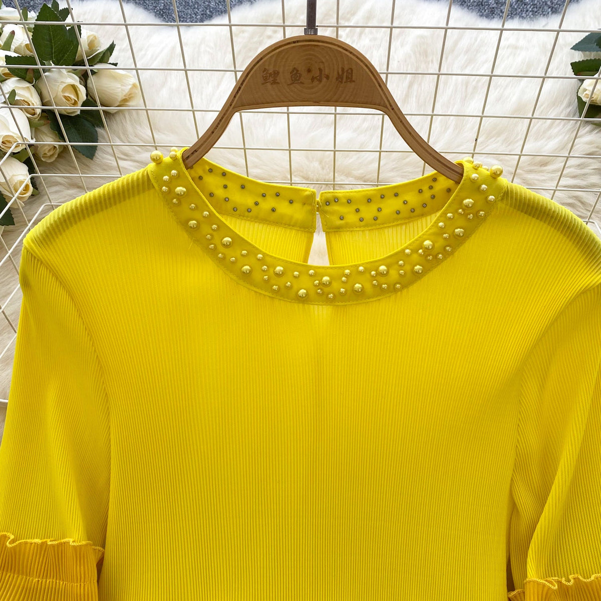 Niche Color Blocking Pleated Dress