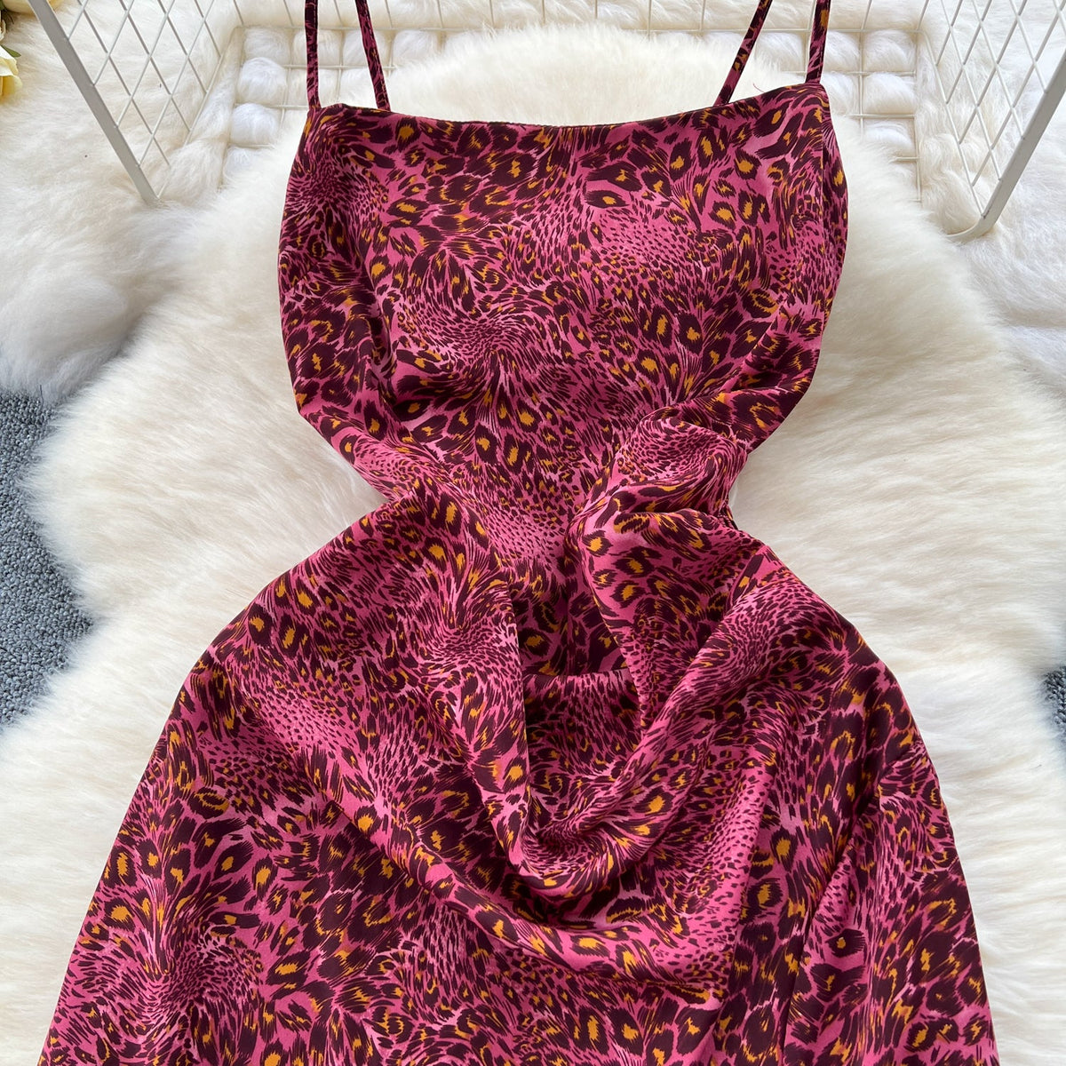 Floral Printed Split Chiffon Dress