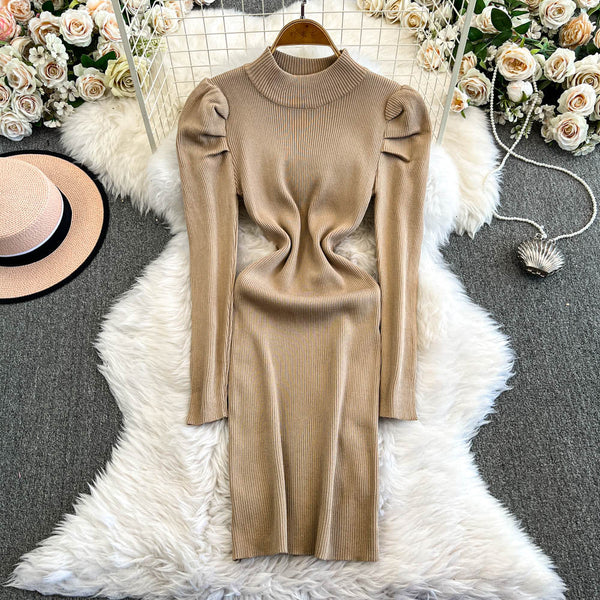 Barbie Pink Turtleneck Knitted Dress