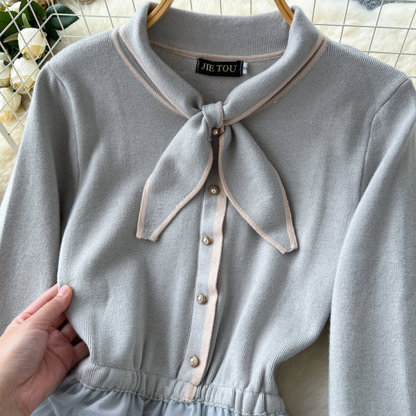 Fairy Embroidered Mesh Shirt Dress