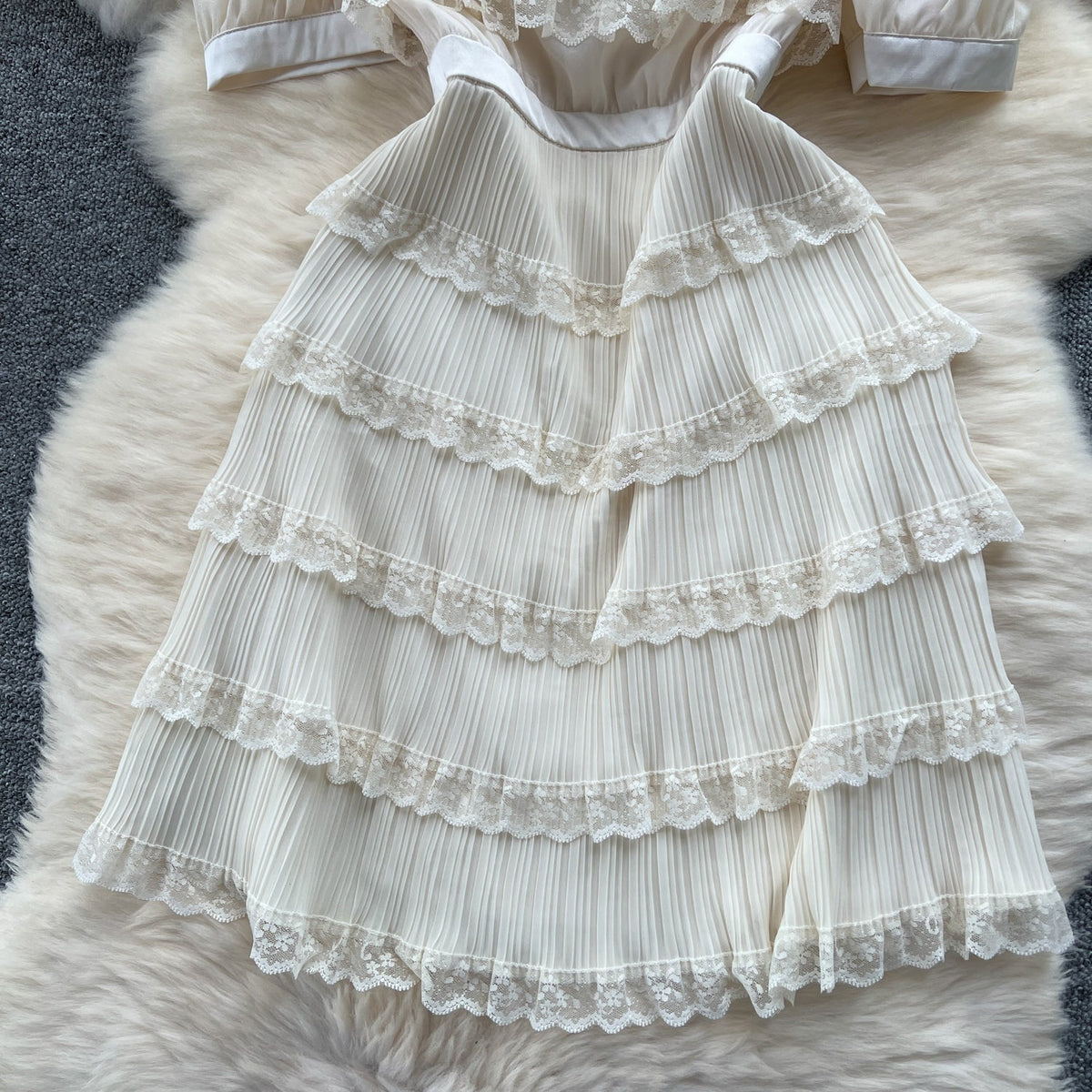 Sweetie Patchwork Layered Lace Cake Dress
