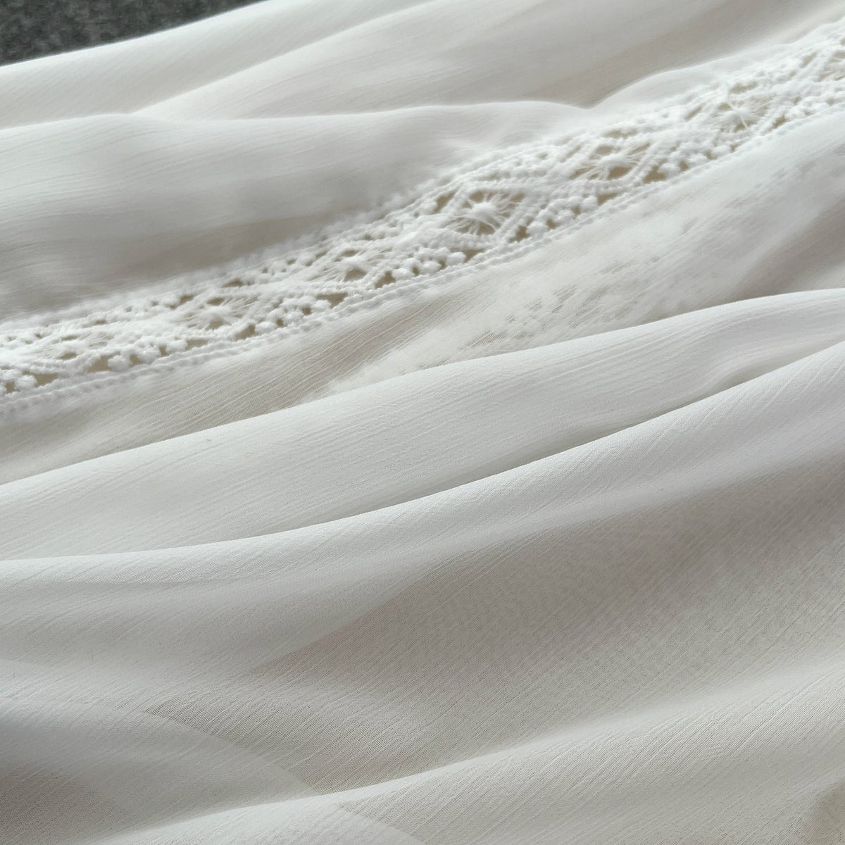 Fairy White Lace Patchwork Slip Dress