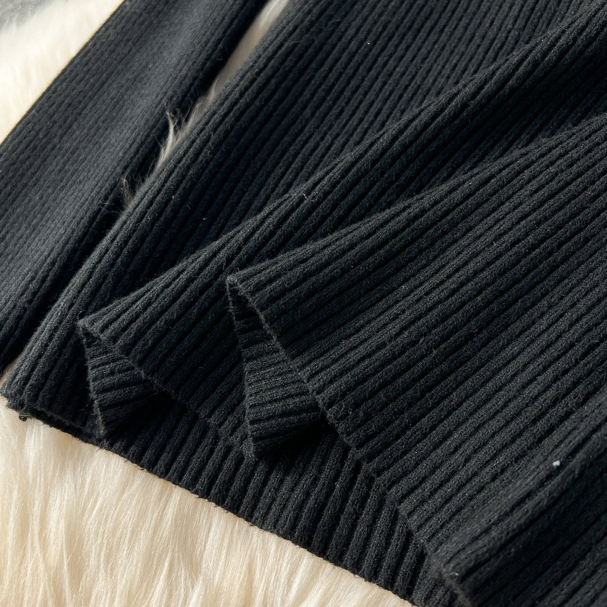 Vintage Suit Dress&Black Sweater 2Pcs