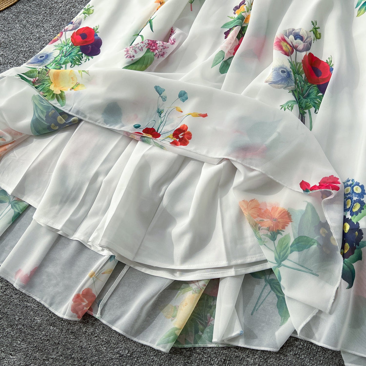 Fairy Off-shoulder Ruffled Floral Dress