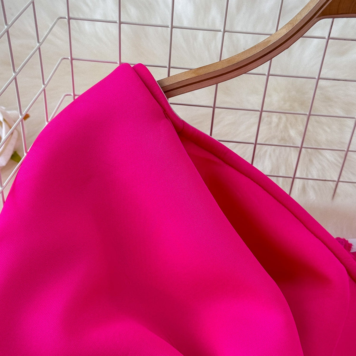 Asymmetric Bow Hip-wrapping Satin Dress