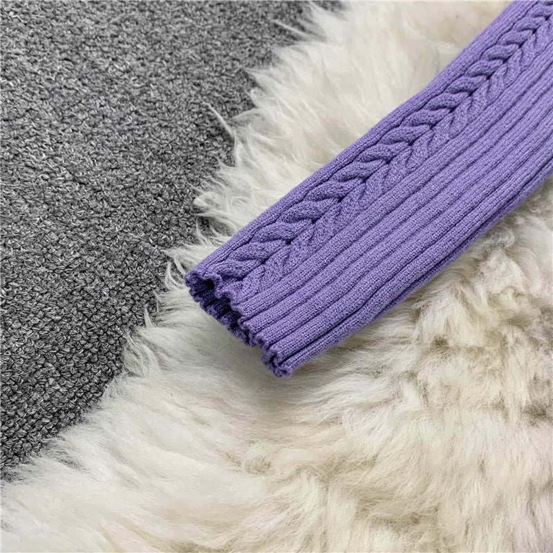Bodycon Solid Color Knitted Dress
