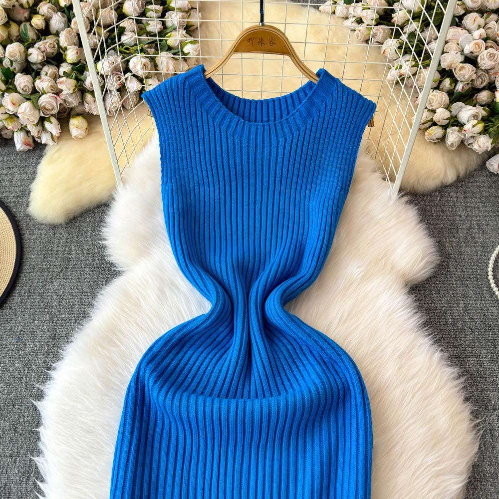 Twisted Sweater&Vest Dress 2Pcs