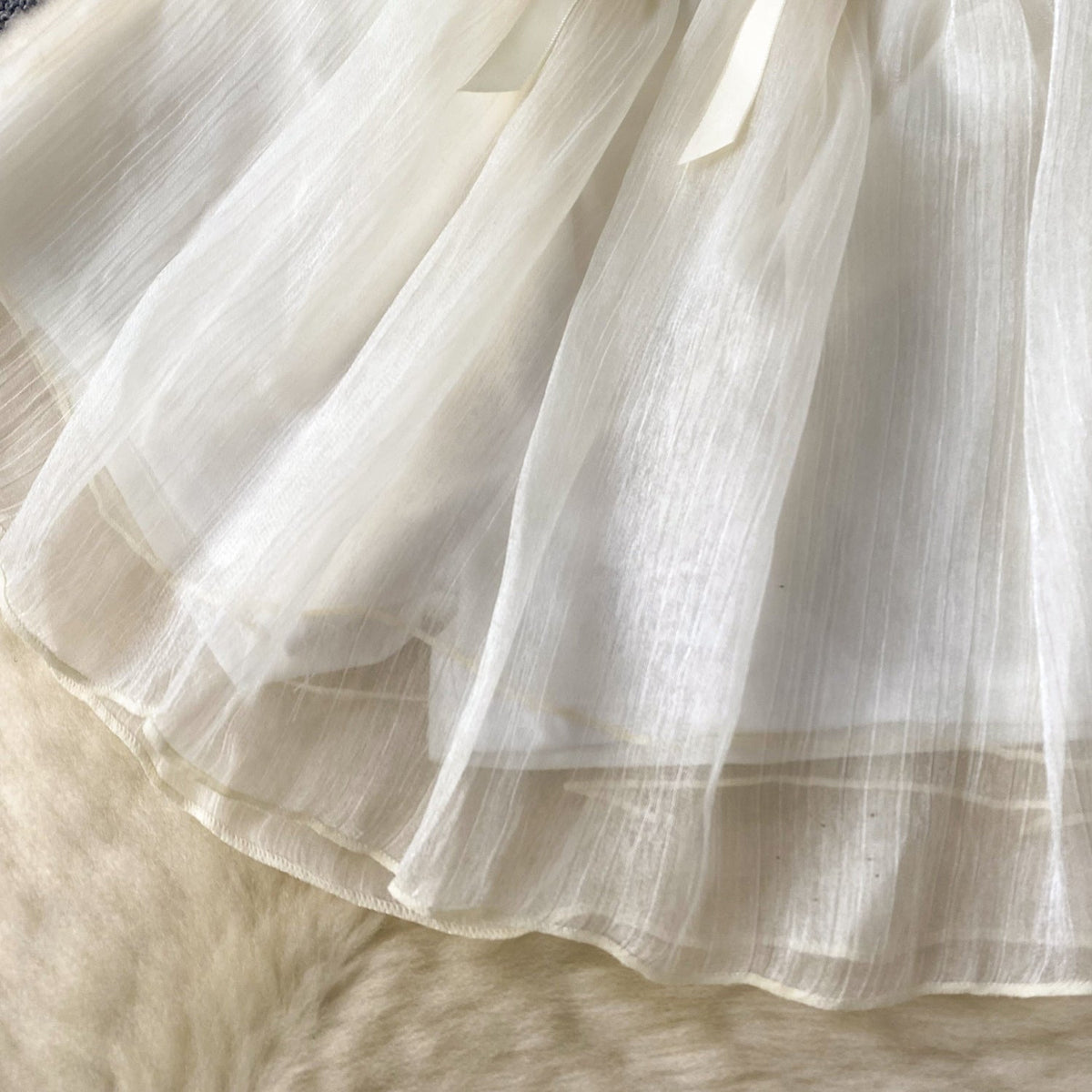 Courtly Floral Patchwork Puffy Dress