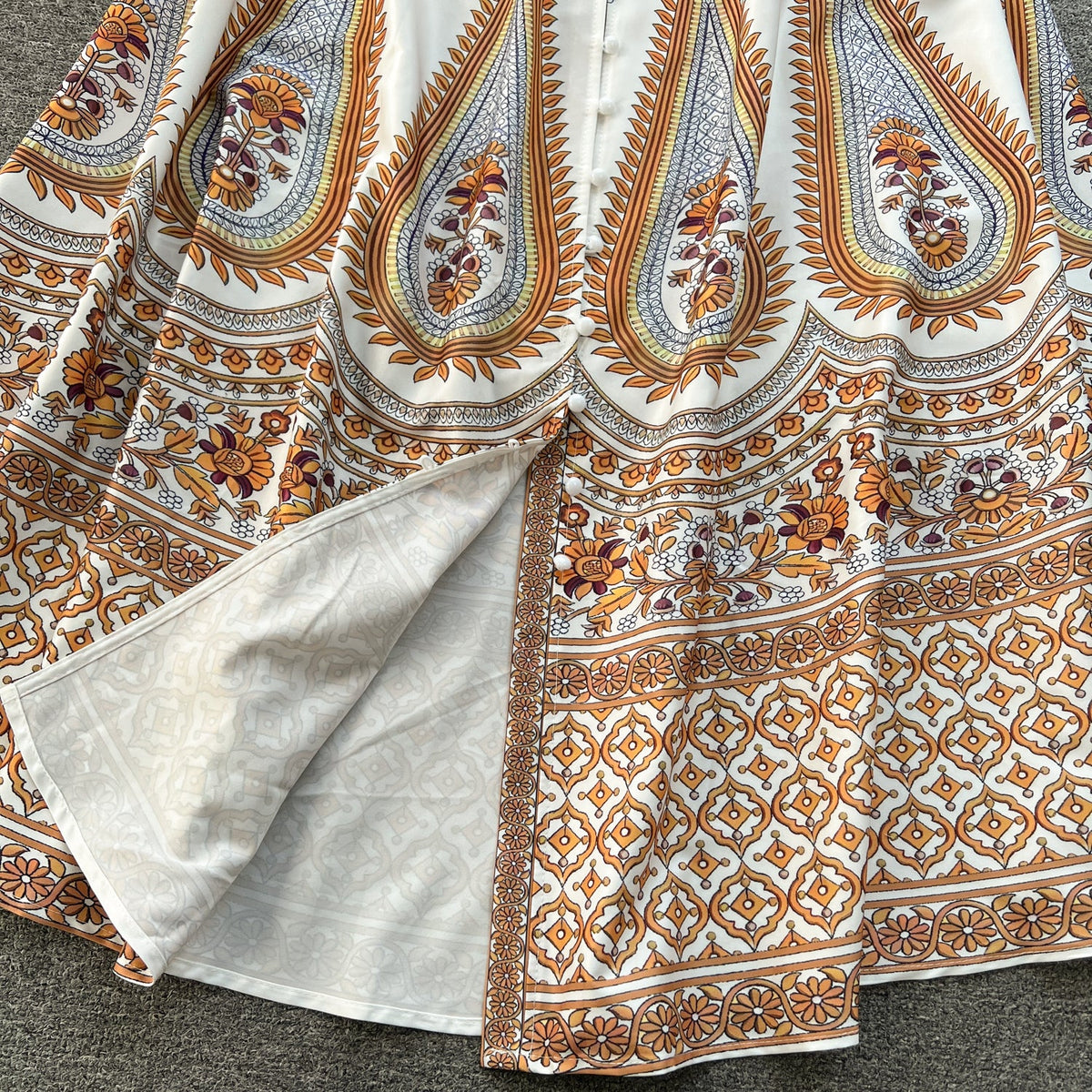 Courtly Floral Printed Shirt Dress