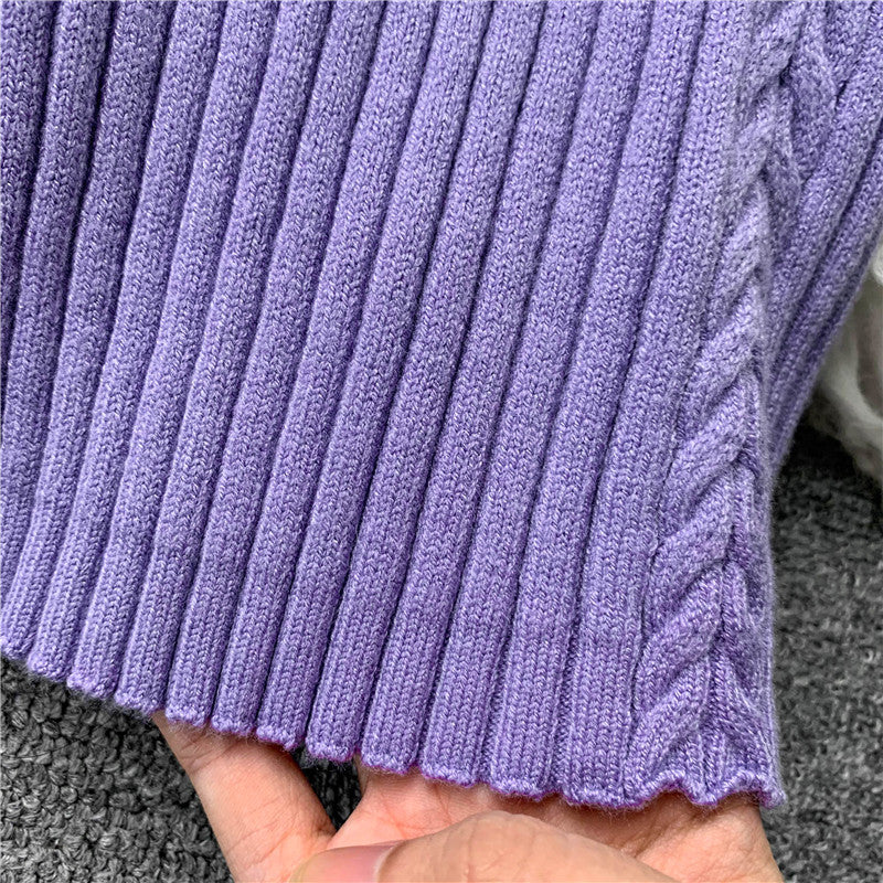 Bodycon Solid Color Knitted Dress