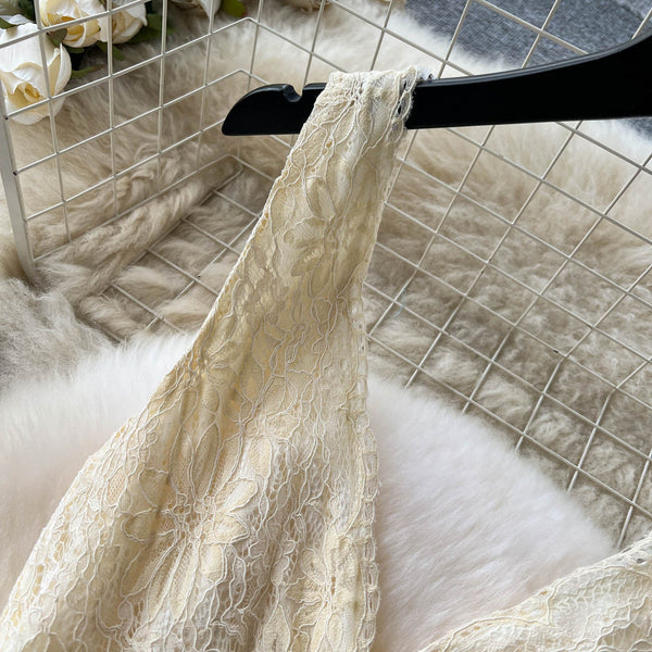 Niche Ruffle Fringed Slip Dress